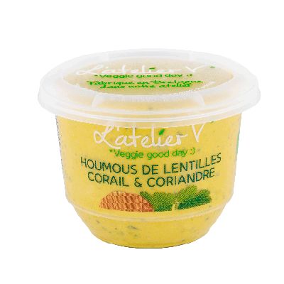 Houmous Lentilles Corail Coriandre 150 G De France