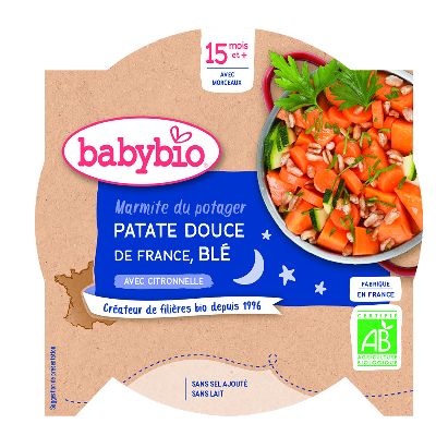 Assiette Bonne Nuit Patates Douces 260g