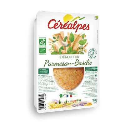 Galettes Parmesan Basilic 2x90g