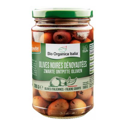 Olives Noires Denoyautees Saumure 370 G